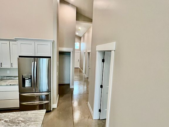 view of hallway from kitchen
