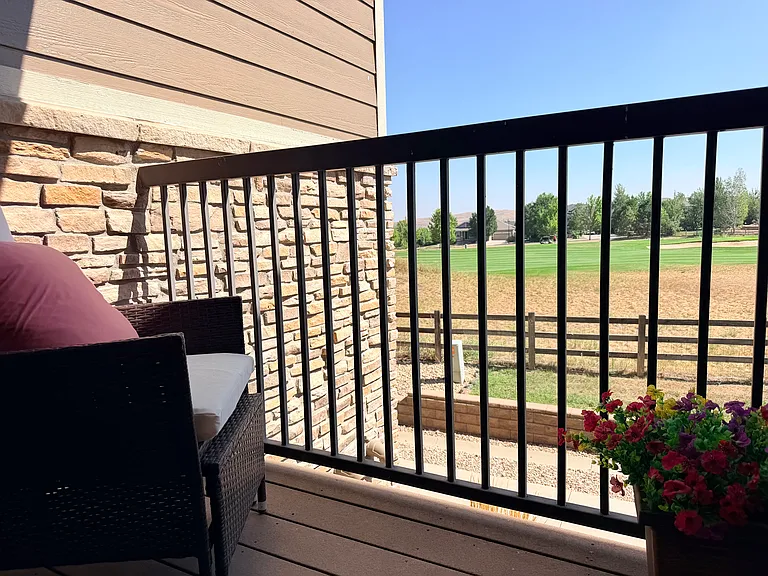 Balcony off of Main Bedroom. Faces Golf Course