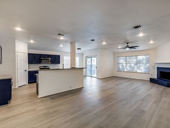 living room and kitchen