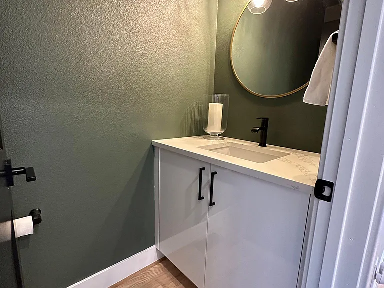 Half bathroom on the main floor