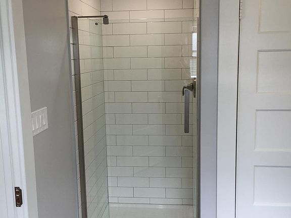 tiled shower
