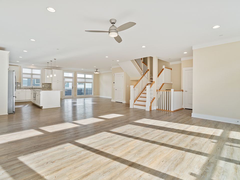 open concept living space/kitchen/dining view