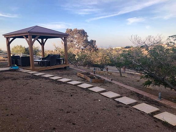 Gazebo in front yard