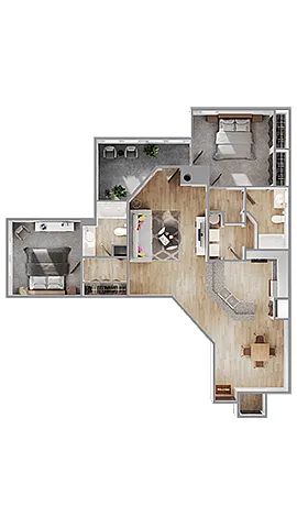 Floor plan 2B