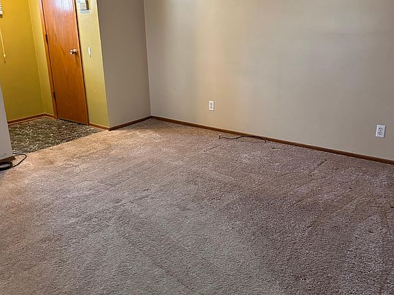 Living room and entry area