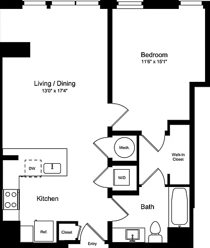 Floor plan 1H