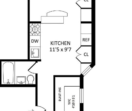5th image of 433 W 54th St APT 17