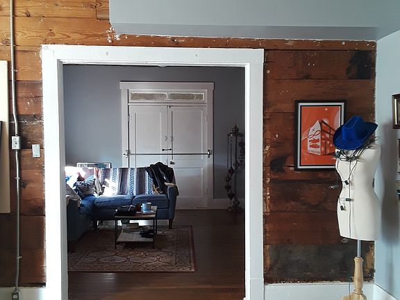 Exposed wood walls Apt #4