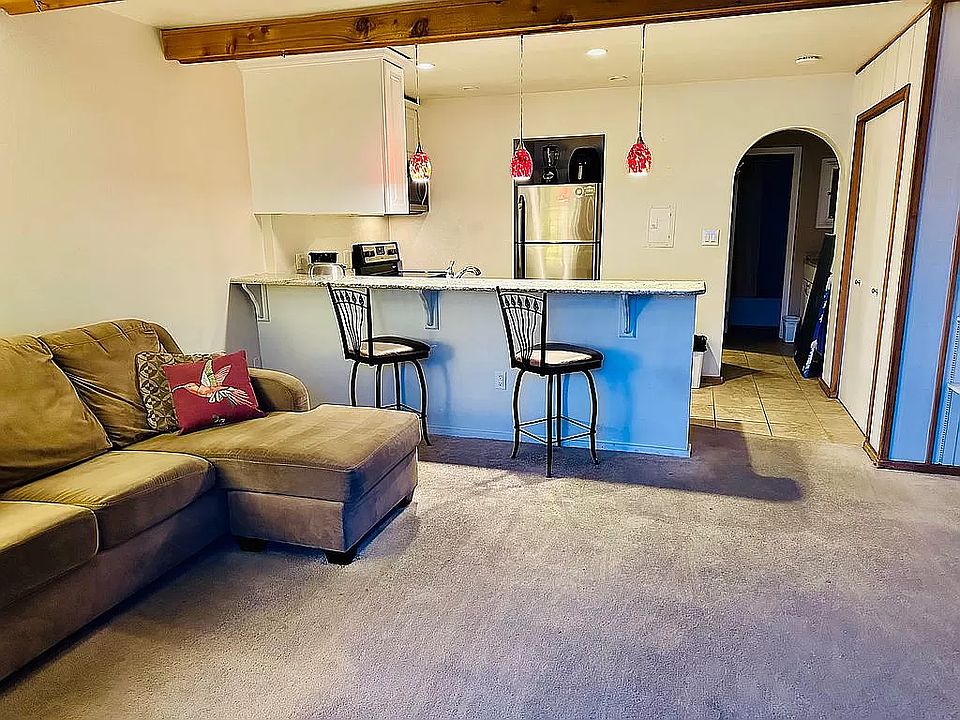 Living room and kitchen.