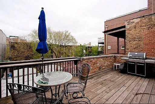 private second floor deck
