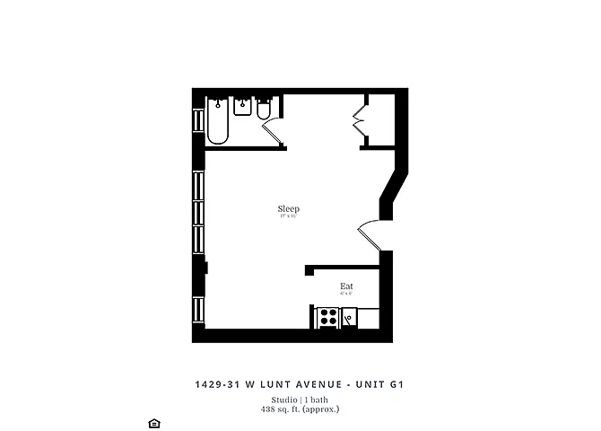 Floor plan Studio (A2)