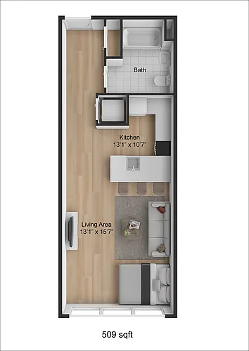 Floor plan Studio Loft