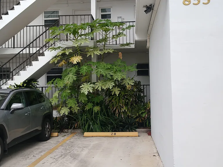 Reserved parking spot