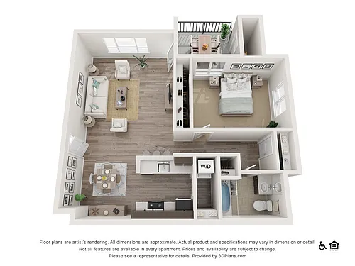 Floor plan 1B - 1X1