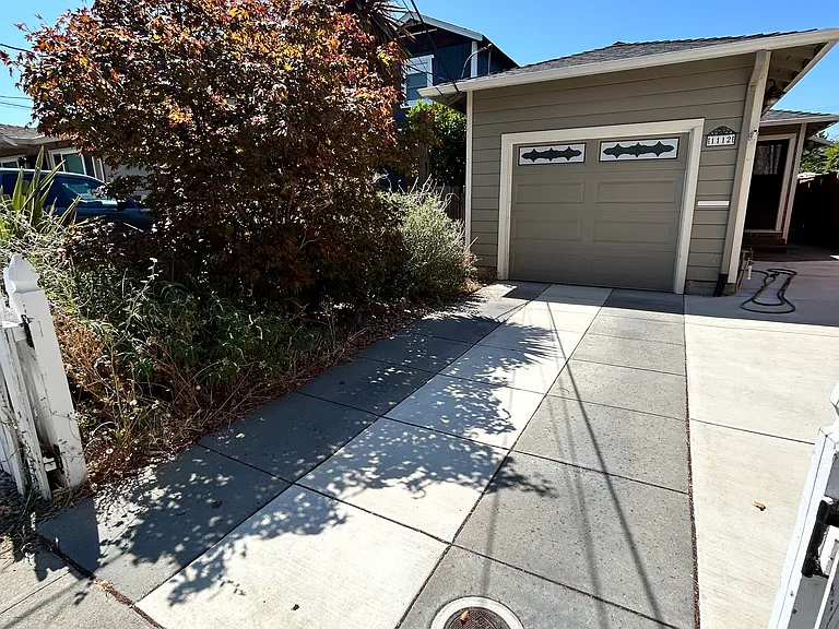 front of the house.