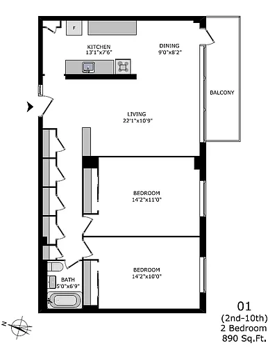 Floor plan 50126A-102