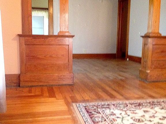Living room into dining room