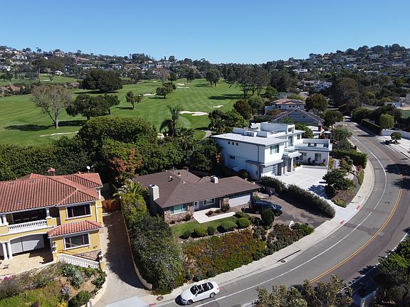 Aerial view with La Jolla Country Club in the back of the house