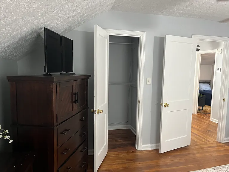 Master bedroom walk in closet