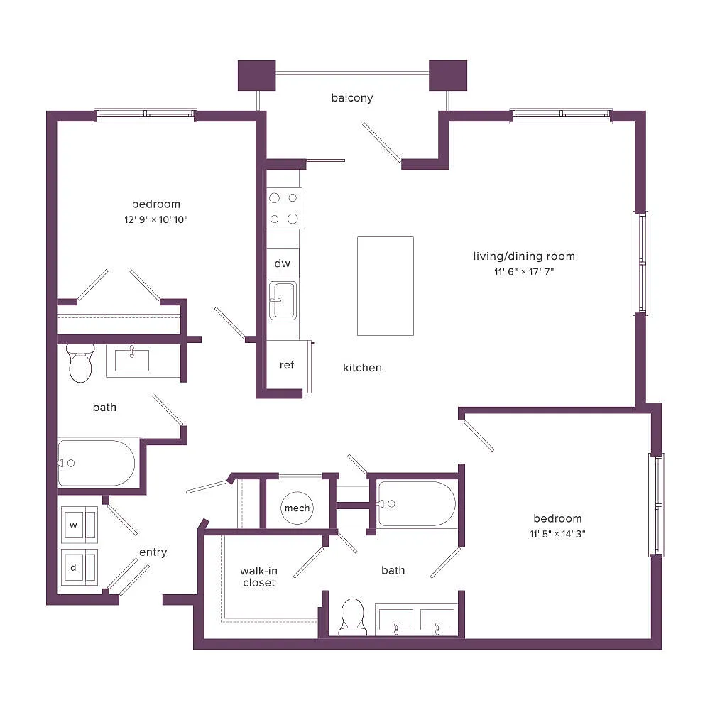 Floor plan B2