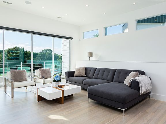 Living Room with Creek View