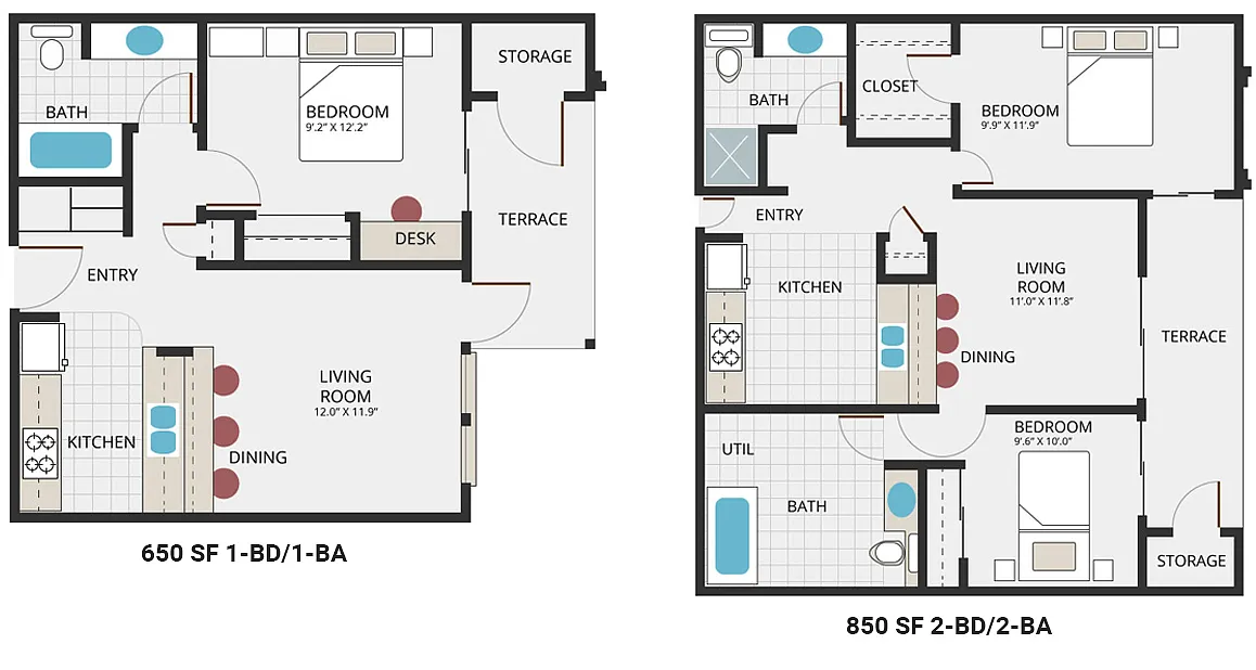 Floor plan 1X1