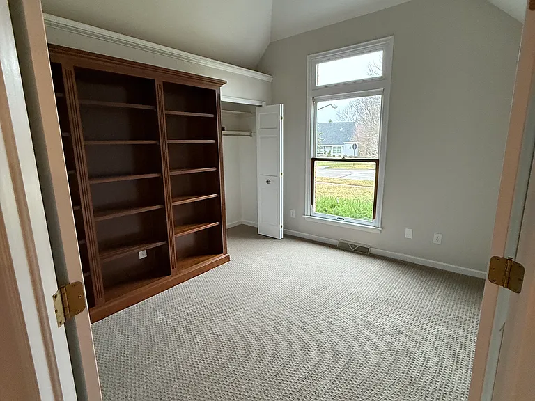 Bedroom (or optional office) with new carpet and paint.