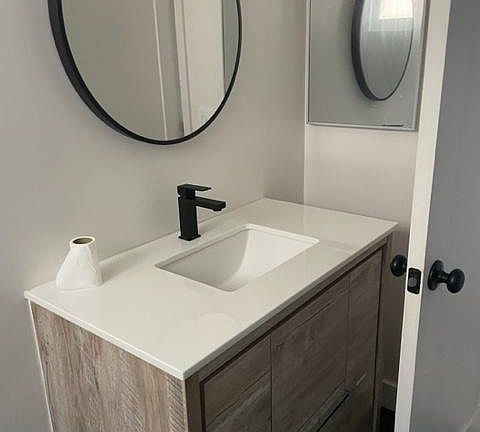 newly remodeled bathroom