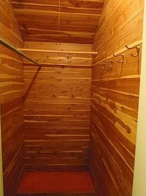 Cedar closet (upstairs)