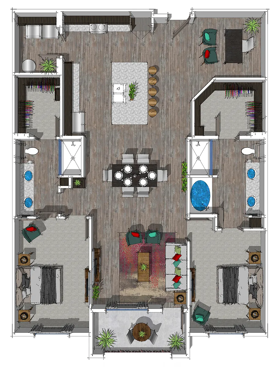 Floor plan B8D
