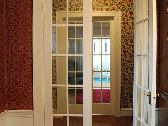 French Doors from Dining Room to Living Room