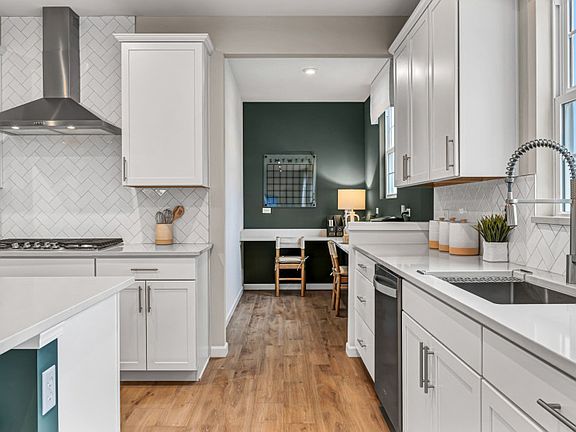 Kitchen with Built-in Stainless Steel Appliances