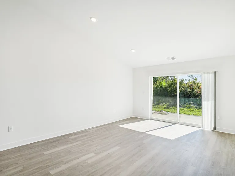 Great room overlooking private rear yard
