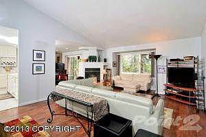 Welcome into the Vaulted Living Room