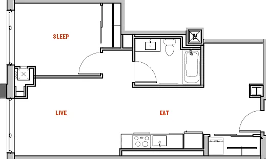 K floor plan The Eddy