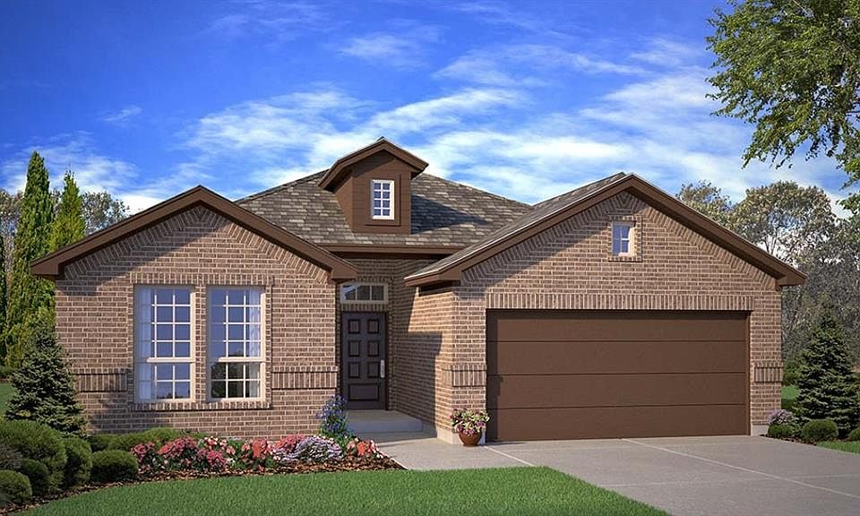 D.R. Horton's Portales Floorplan Elevation B. All Photos shown here may not depict the specified home & features included are for illustration purposes only.