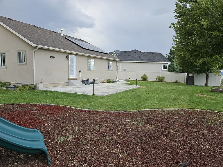Backyard and play area