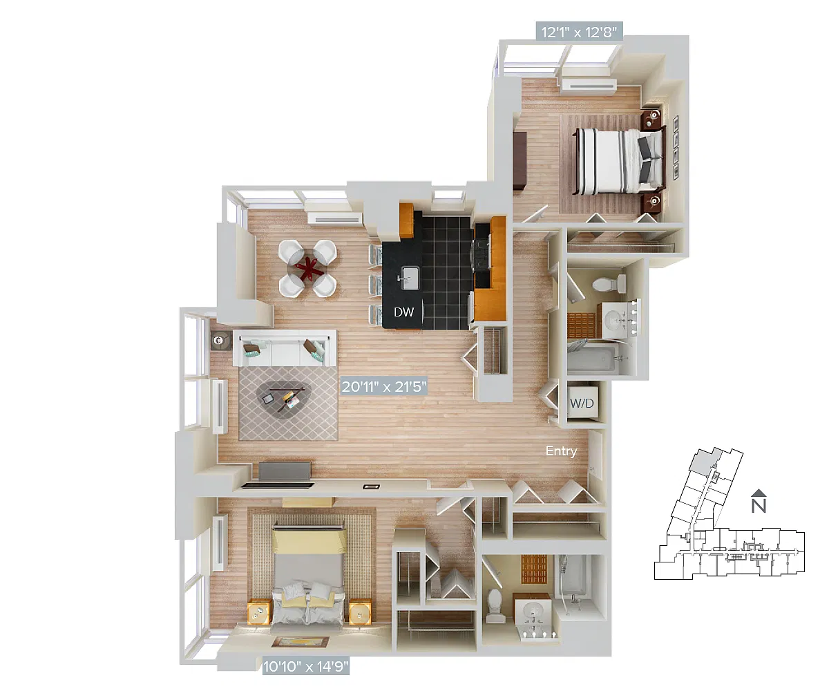 Floor plan Furnished-f-B10-1217
