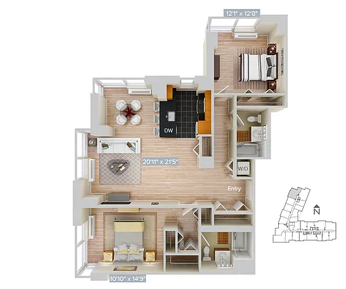 Floor plan Furnished-f-B10-1217