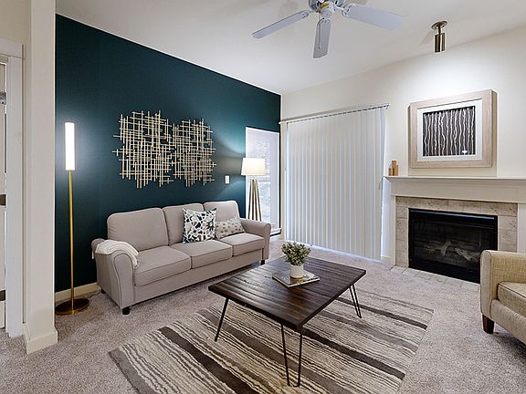 Spacious living rooms