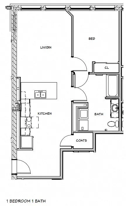 Floor plan One Bedroom