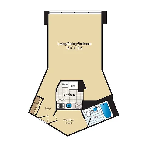 Floor plan Studio | S12