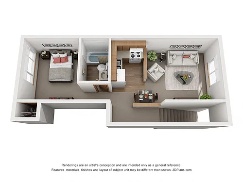 Floor plan One Bedroom