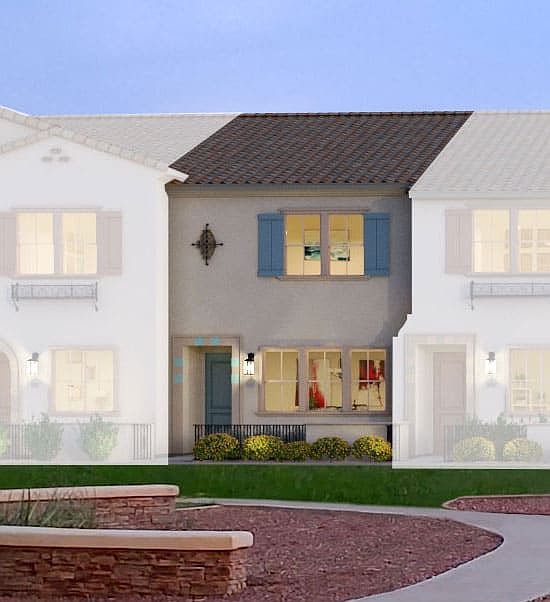 Residence 2 Spanish Elevation Rendering