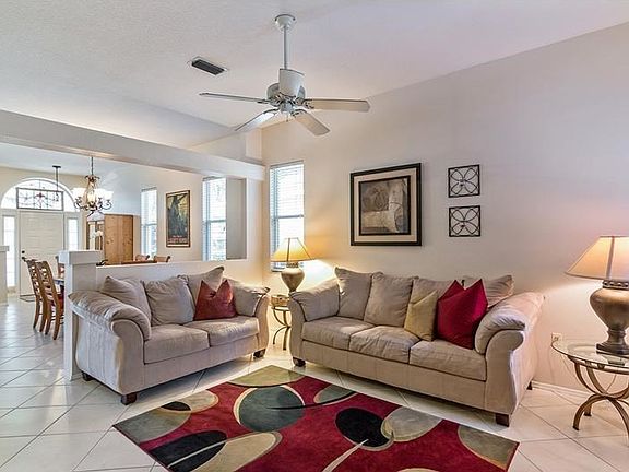 Family room to Dining room and Foyer