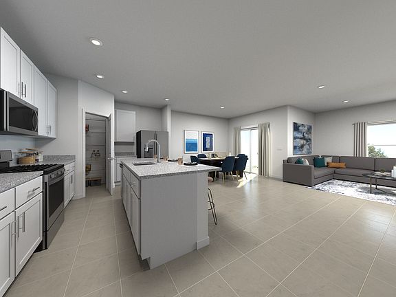 Kitchen and dining in the Azalea.