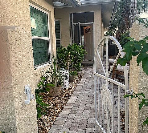 Paved entryway
