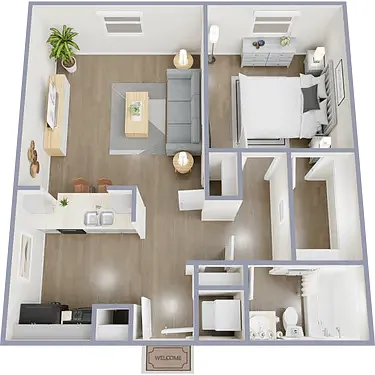 Floor plan A1-675-Uptown