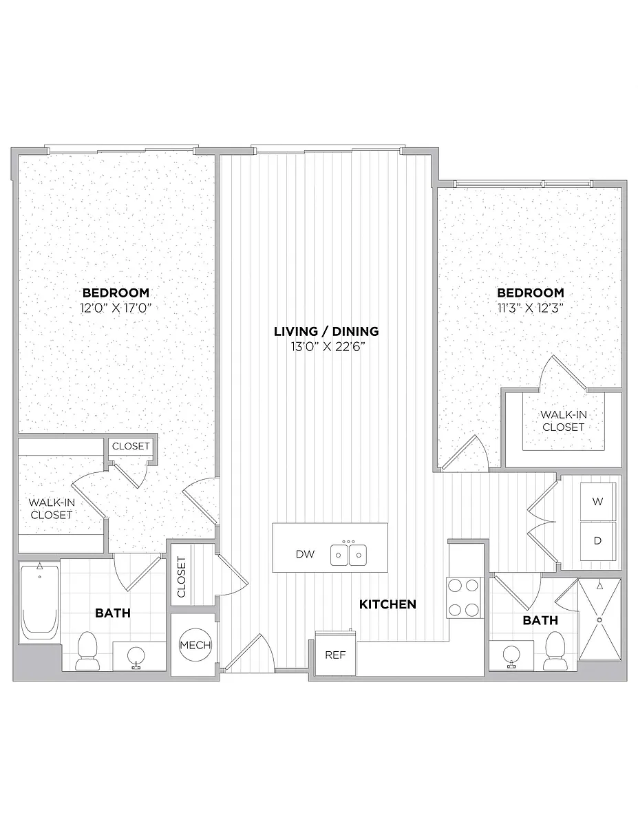 Floor plan 2 Bedroom