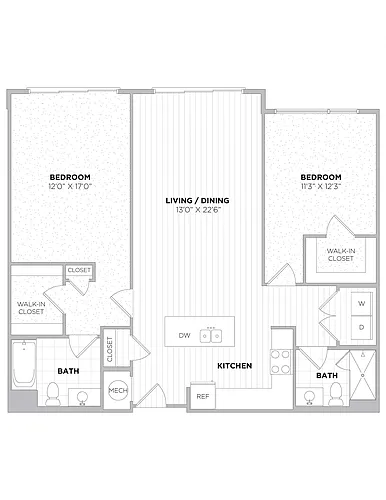 Floor plan 2 Bedroom